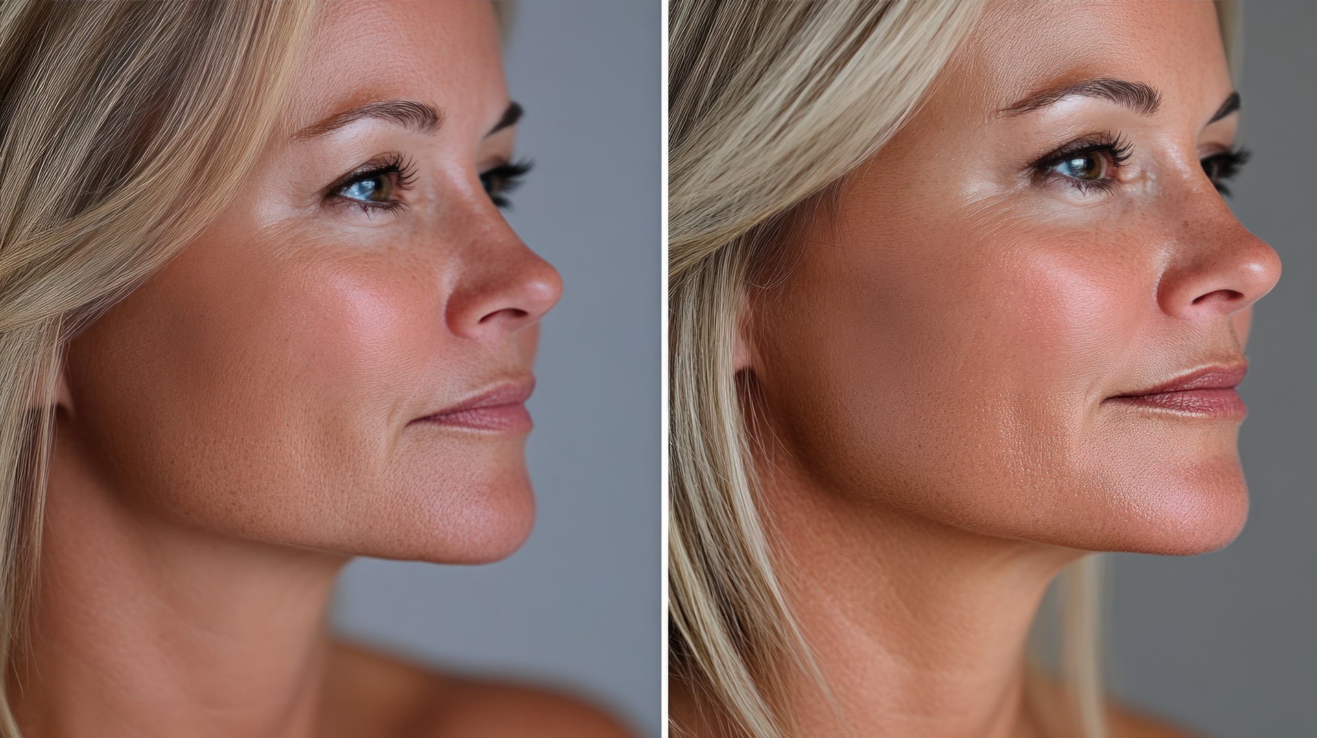 Before and after treatment for seborrheic dermatitis